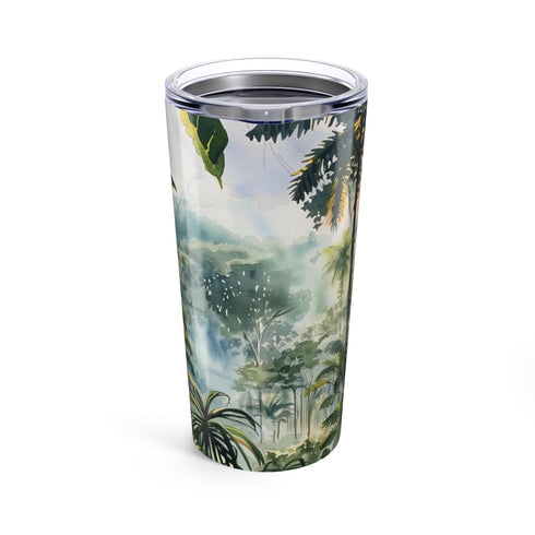 Congo Rainforest Watercolor Art Bottle