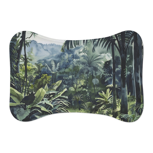 "Congo Rainforest Watercolor Pet Mat"
