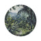 "Congo Rainforest Watercolor Round Rug"