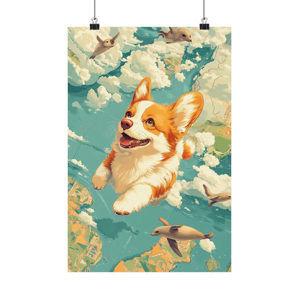 "Corgi Soaring the UK Skies"