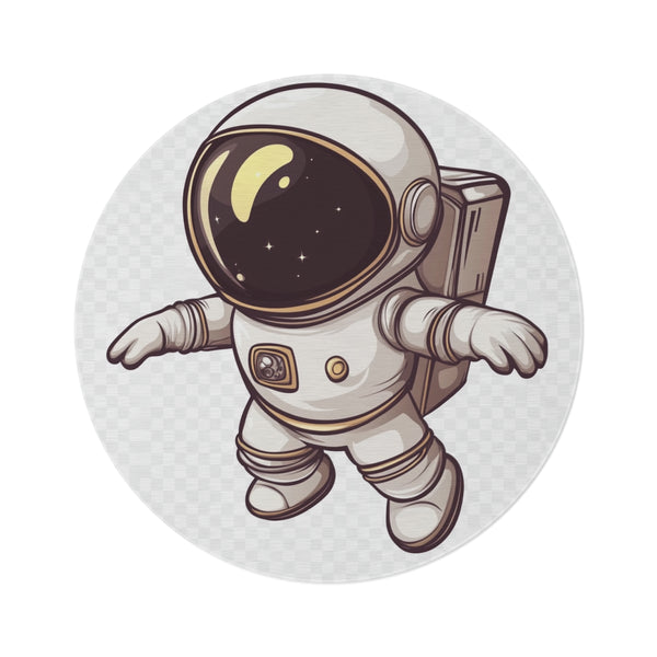 Cosmic Astronaut Round Rug