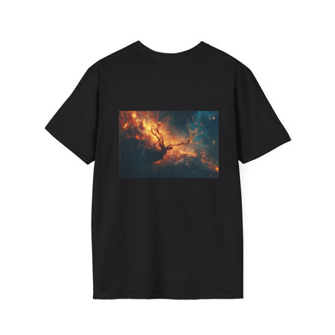 Cosmic Deer Lava Antler T-shirt.