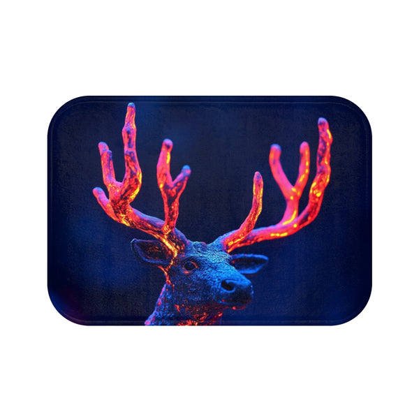 Cosmic Deer Lava Bath Mat
