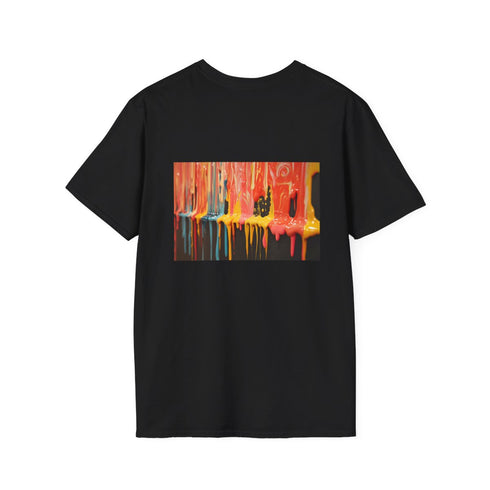 Cosmic Drip Universe Paint T-Shirt
