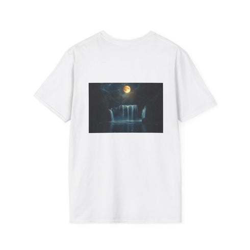 Cosmic Eclipse Waterfall T-Shirt Design