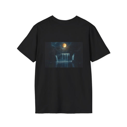 Cosmic Eclipse Waterfall T-Shirt Design