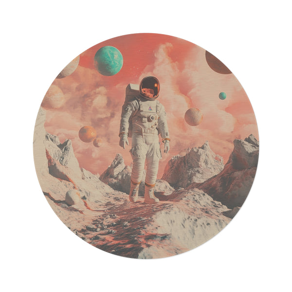 Cosmic Explorer Round Rug