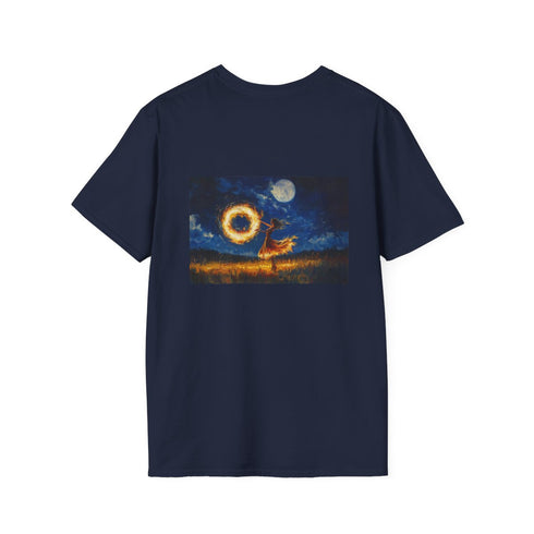 Cosmic Fire Dancer Moonlight T-Shirt