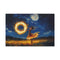 Cosmic Fire Dancer under Moonlight — 24×16 Canvas Wall Art — Front Gallery-Wrapped Canvas View