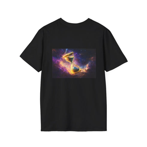 Cosmic Nebula Hourglass T-Shirt Design