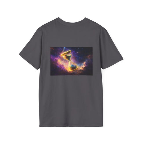 Cosmic Nebula Hourglass T-Shirt Design