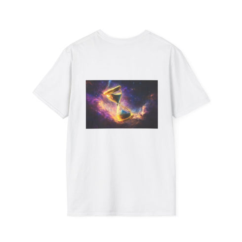 Cosmic Nebula Hourglass T-Shirt Design