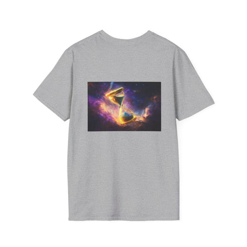 Cosmic Nebula Hourglass T-Shirt Design