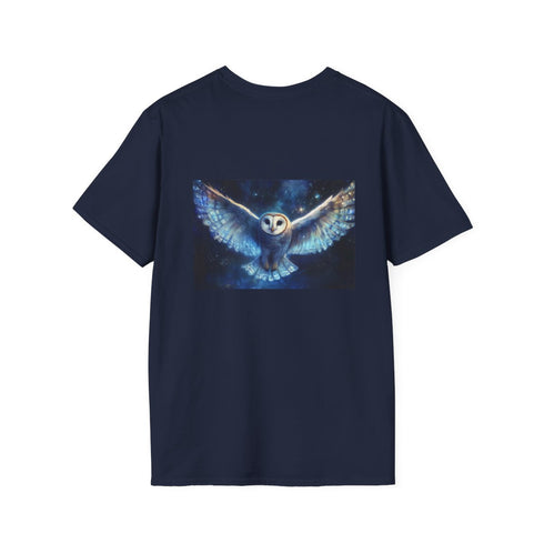 Cosmic Owl T-Shirt Constellation Wings