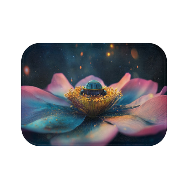 Cosmic Planetarium Flower Bath Mat