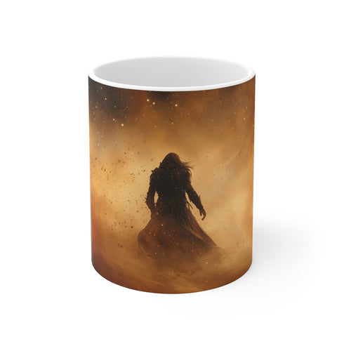 Cosmic Sandstorm Warrior Coffee Mug