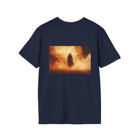 Cosmic Sandstorm Warrior T-shirt Design