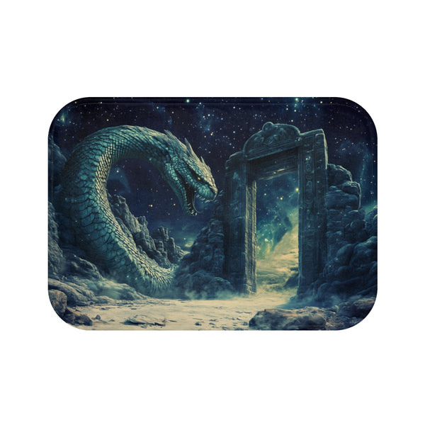 Cosmic Serpent Bath Mat design