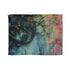 Cosmic Vines Climbing a City Wall Plush Fleece Throw Blanket