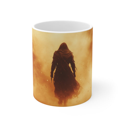Cosmic Warrior Coffee Mug Design