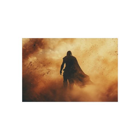 Cosmic Warrior in Sandstorm Battle