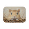 "Cozy Gerbil Painted Bath Mat"