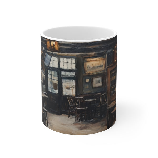 "Cozy Pub Painting Coffee Mug"