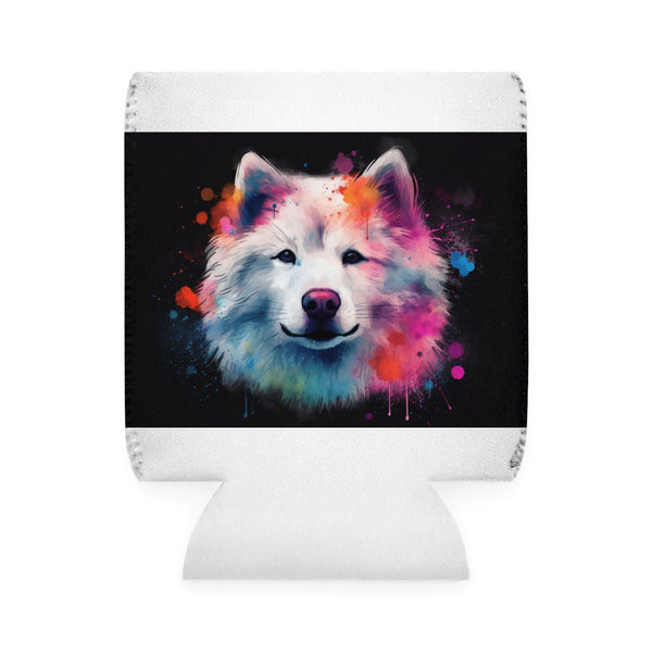 Cozy Samoyed Can Cooler Sleeve