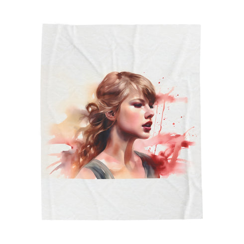"Cozy Taylor Swift-Inspired Plush Blanket"