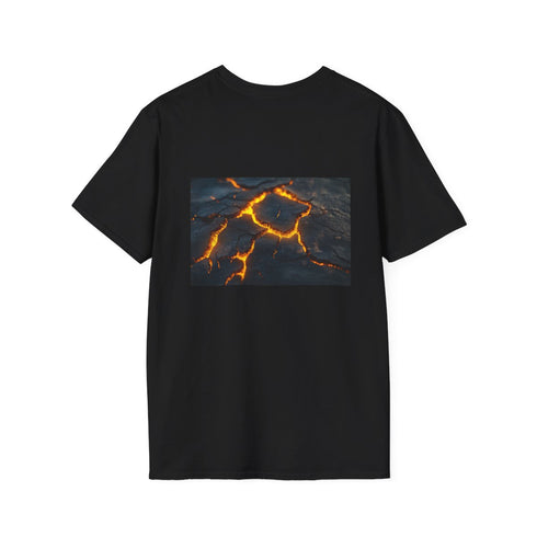 Cracked Earth Glowing Veins Design