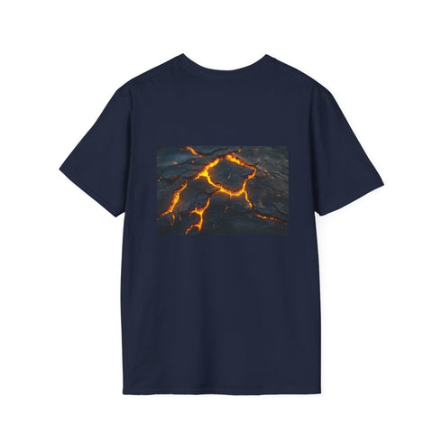 Cracked Earth Glowing Veins Design
