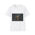 Cracked Earth with Glowing Veins Graphic Unisex Softstyle T-Shirt - Front View