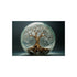 Cracked Glass Sphere Life Tree