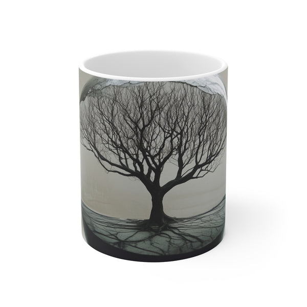 Cracked Glass Sphere Tree Mug