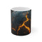 Cracked Planet Lava Veins Mug