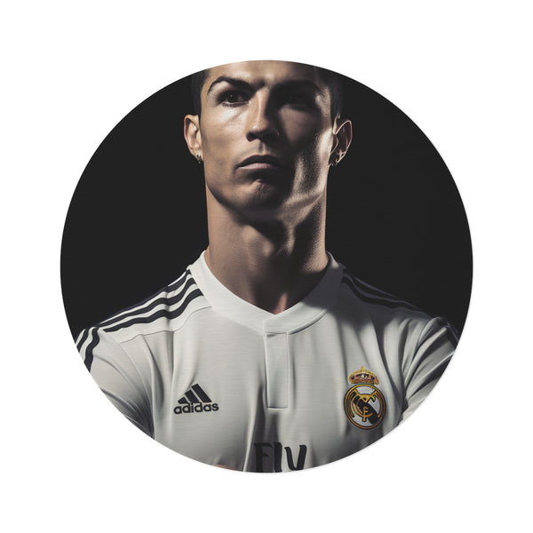 "Cristiano Ronaldo Legend Round Rug"