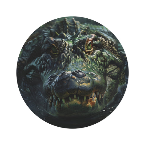 "Crocodile Round Rug: Bring Wildlife Home"
