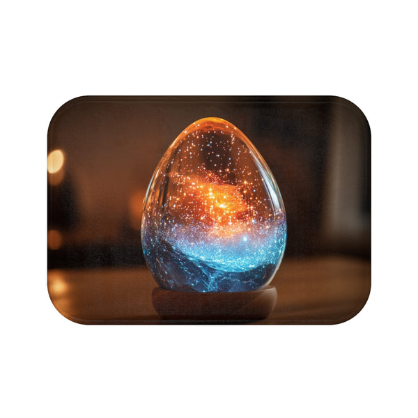 "Crystal Bath Mat with Constellation"