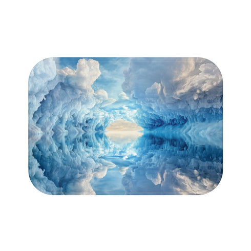 Crystal Cave Blue Bath Mat