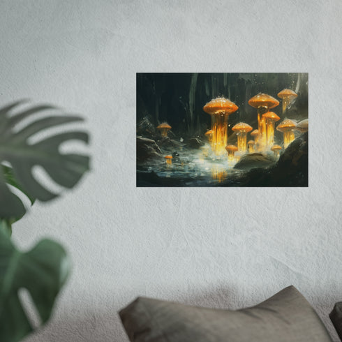 Crystal Chasm Glowing: Alien Fungus