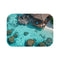 "Crystal Clear Blue Sea Bath Mat"