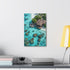 Crystal clear waters canvas print of Maldives paradise.
