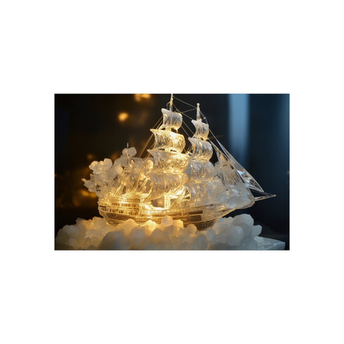 Crystal Ghost Ship: Ethereal Nautical Adventure