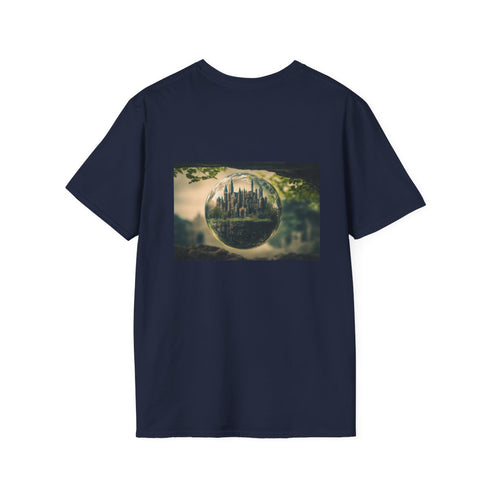 Crystal Orb Cityscape T-shirt Design