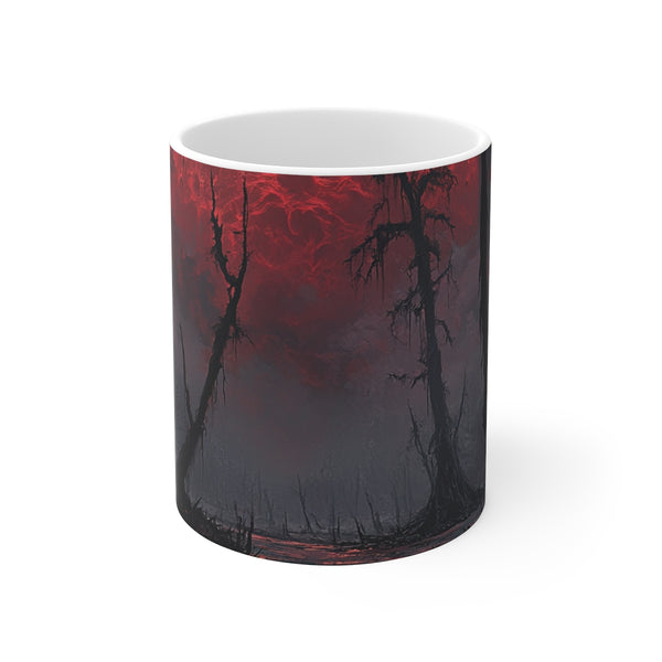 "Cursed Swamp Coffee Mug: Hellfire Brew"