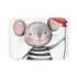Cute Birthday Card Illustration Luxury Memory Foam Bath Mat - Top View