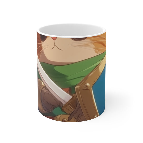 "Cute Cat Knight Coffee Mug"