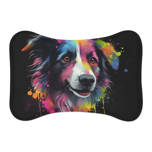 "Cute Collie Love Pet Mat"