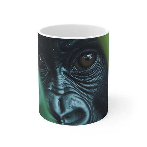"Cute Gorilla Baby hiding Mug"