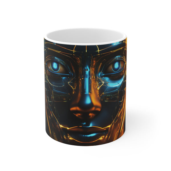 Cyber Pharaoh Egyptian Enhanced Coffee Mug